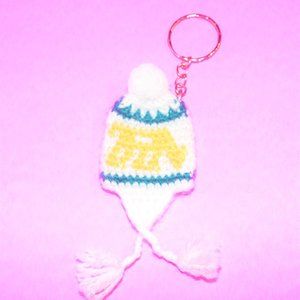 Peru Cuzco Wool Knitted Chuyo Hat Keychain